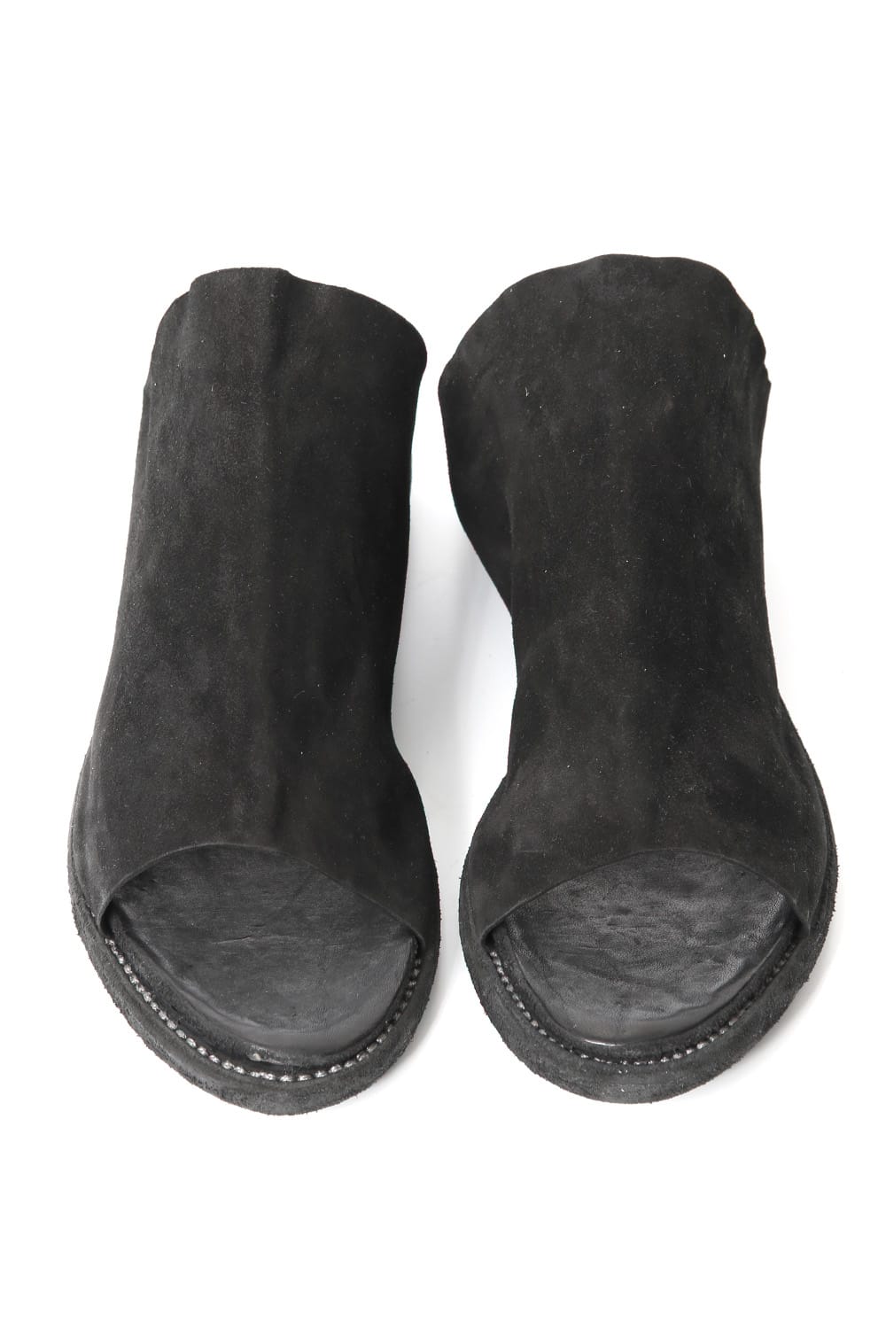 Leather Sandal KANGAROO REVERSE - Black