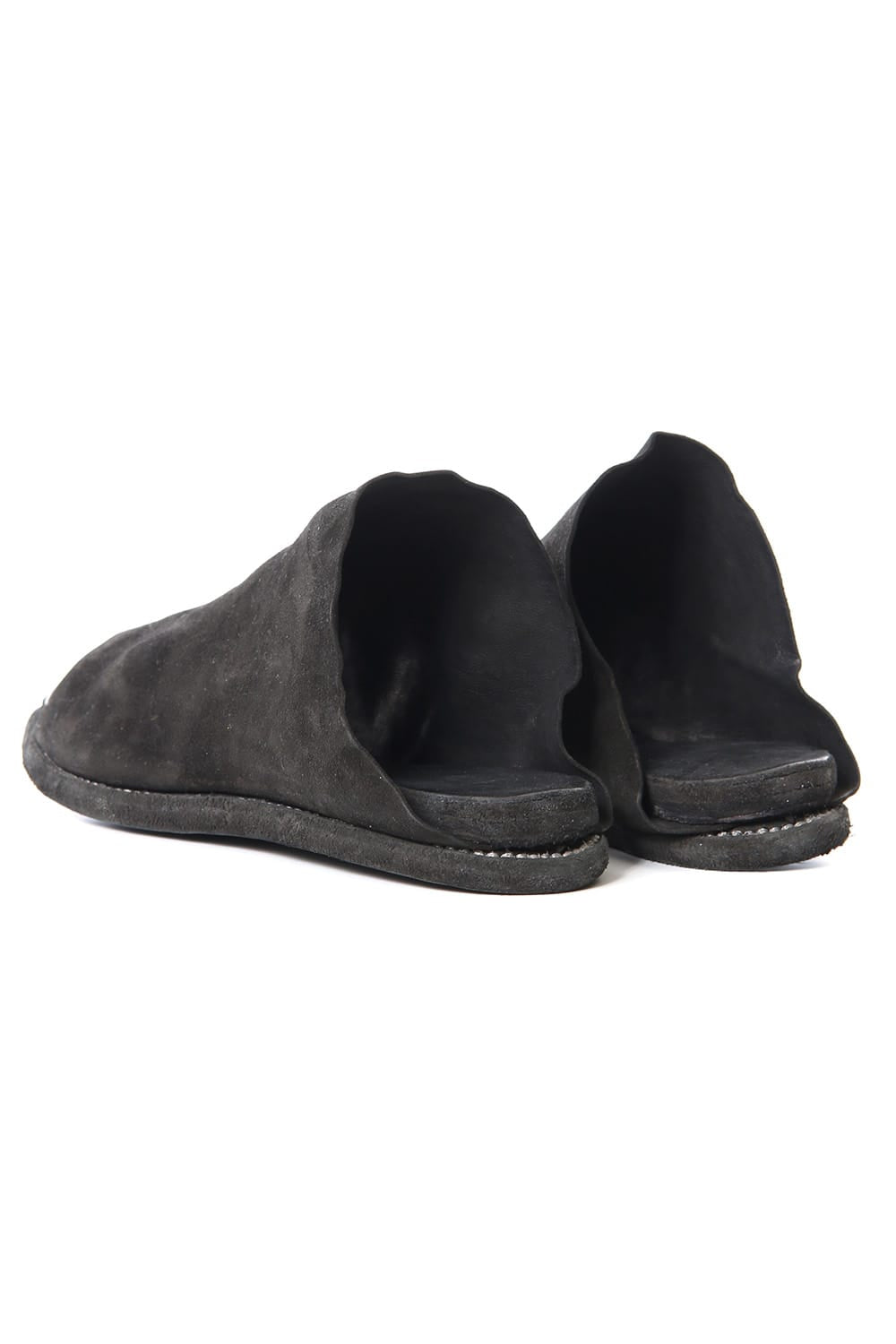 Leather Sandal KANGAROO REVERSE - Black