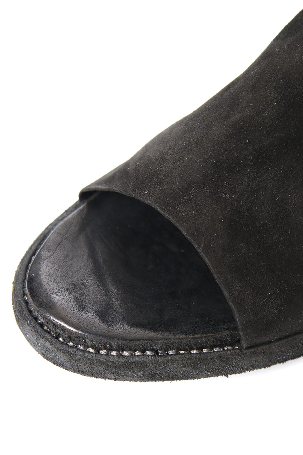 Leather Sandal KANGAROO REVERSE - Black