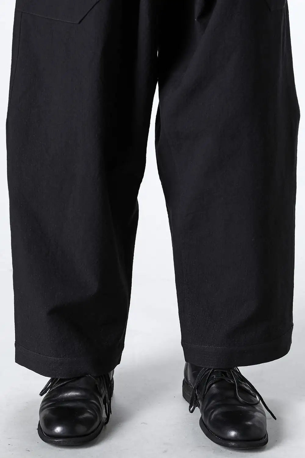 TROUSERS#80 Coarse Dense Twill Black