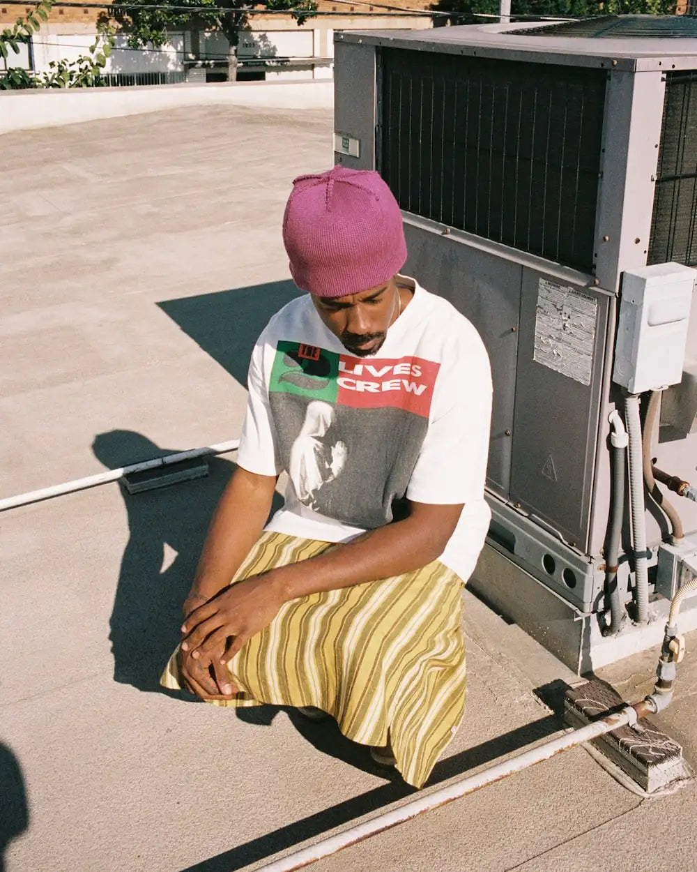 DENIM TEARS × SAINT Mxxxxxx LIVES CREW Short sleeve T-shirt