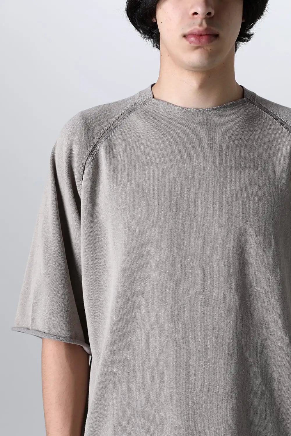 Short sleeve High twist cotton Light Gray