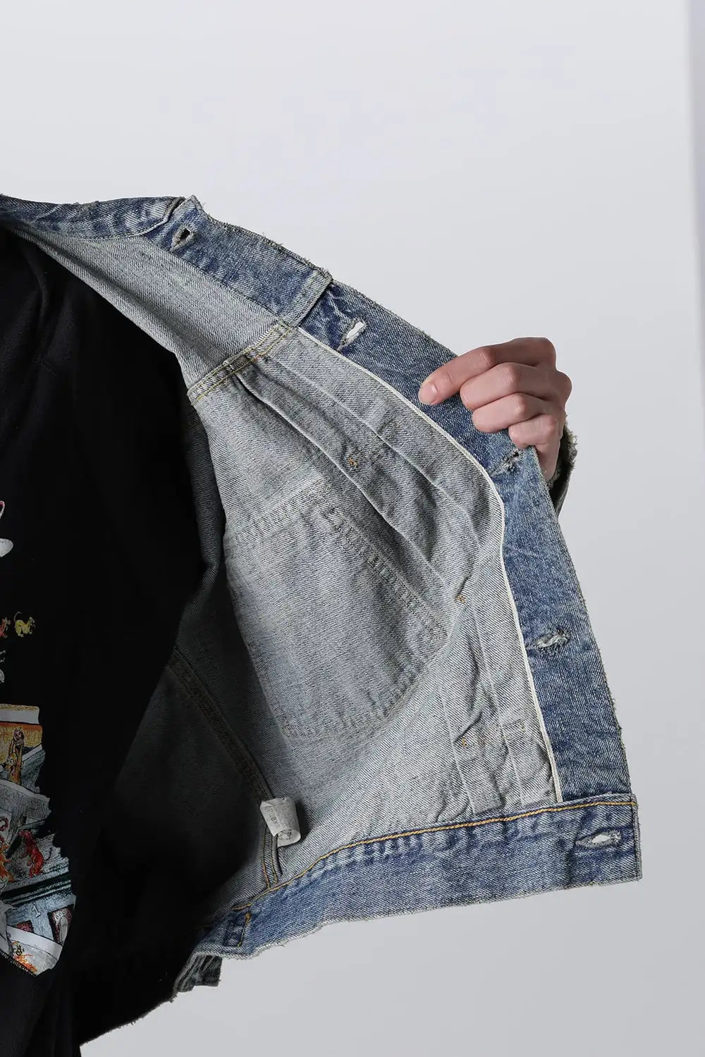 BerBerJin × SAINT Mxxxxxx Damage Denim Jacket