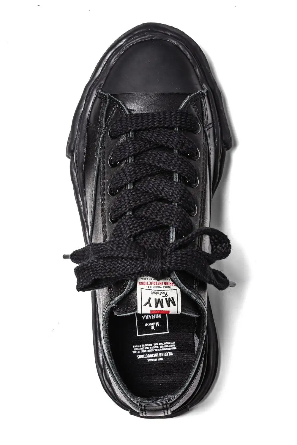 PETERSON Leather Low-Cut sneaker Black / Black