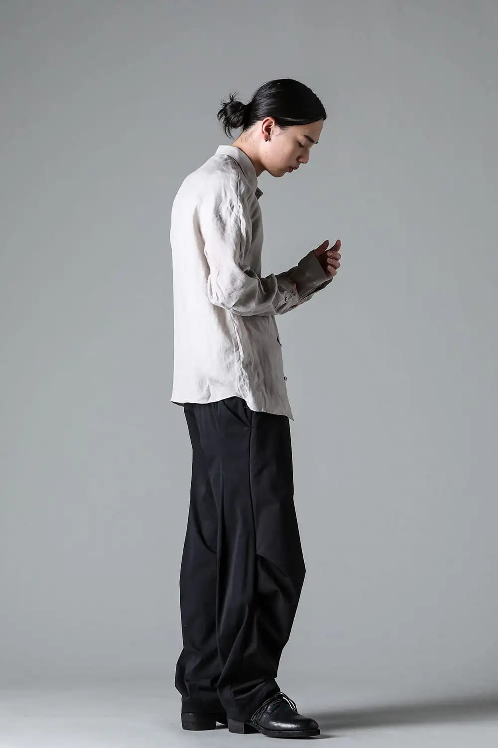 シャツ ルーズフィット ラミー Ecru