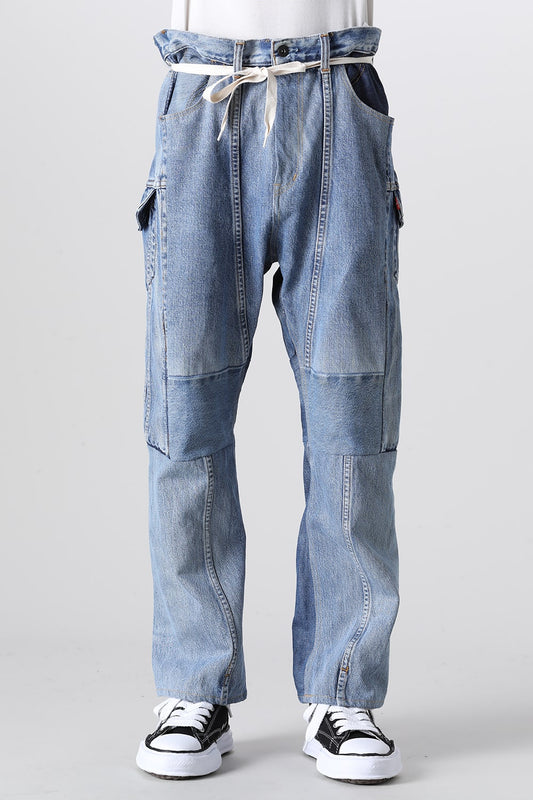 Denim Cargo Pants - L2