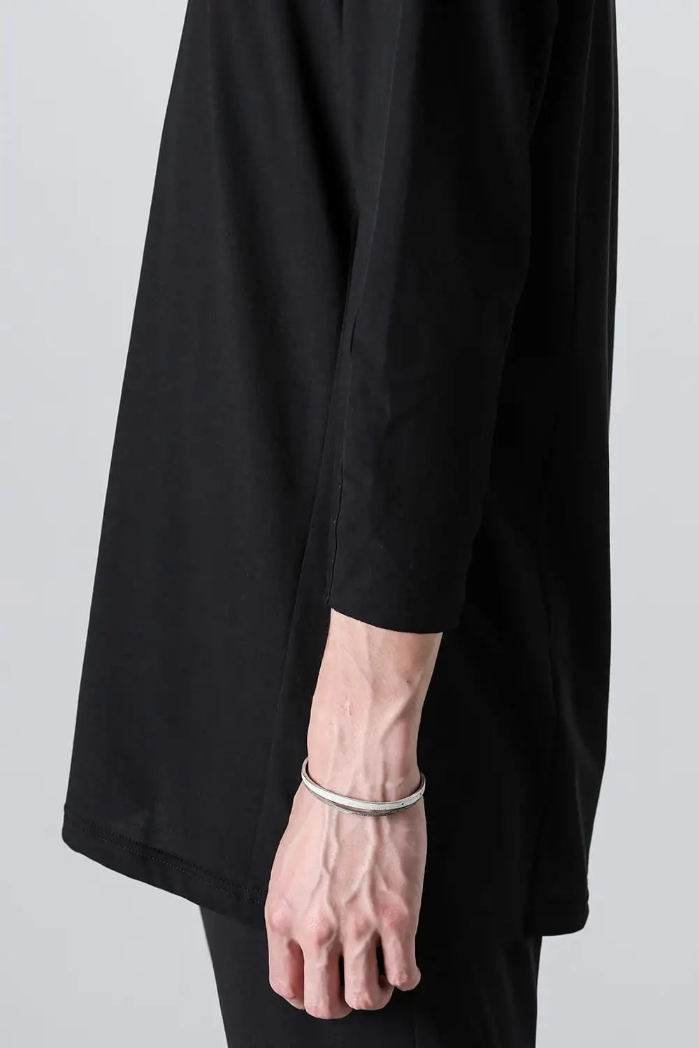 エイトクォータースリーブ ハイツイストジャージー Black