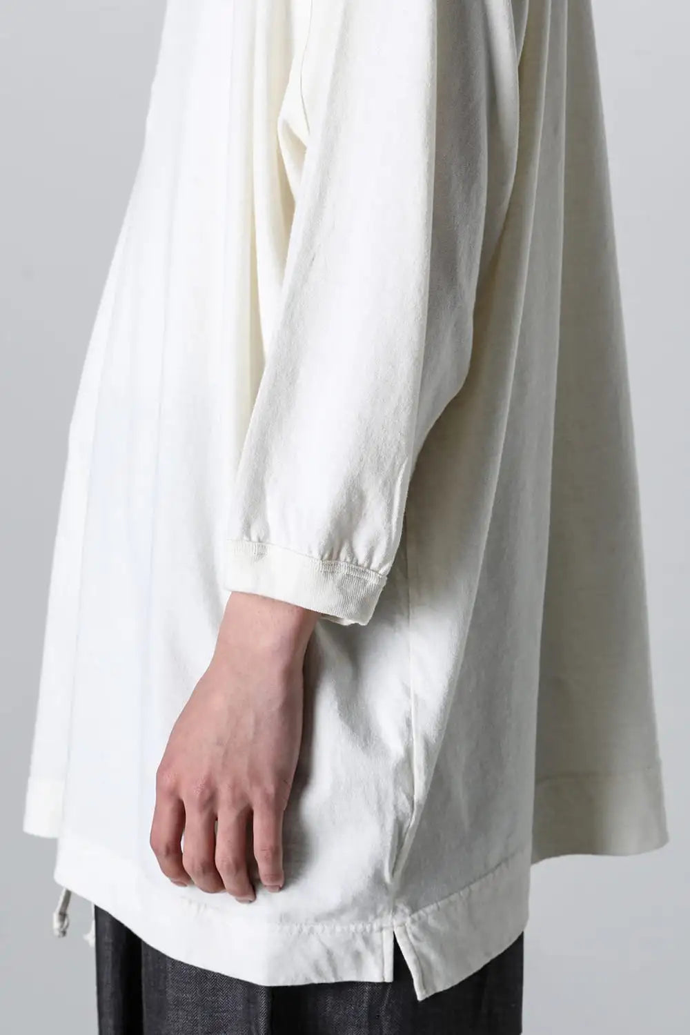 3/4SLEEVE HENLEY Cotton Hemp Jersey KINARI