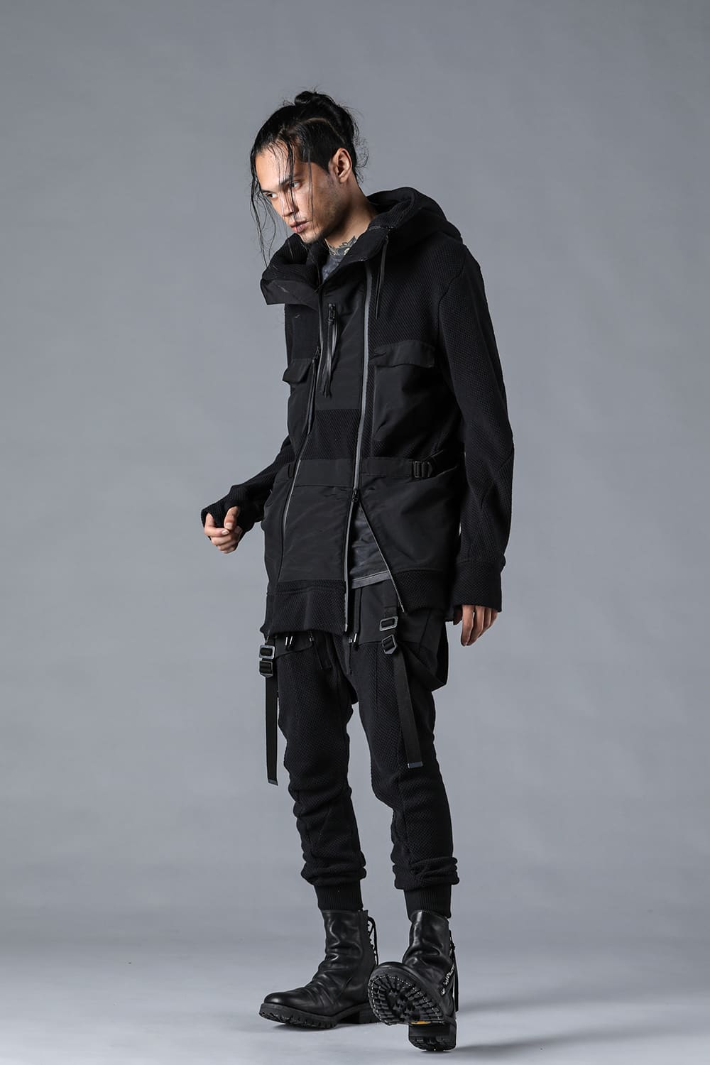 Honeycomb Cotton Tactical Hooded Jacket