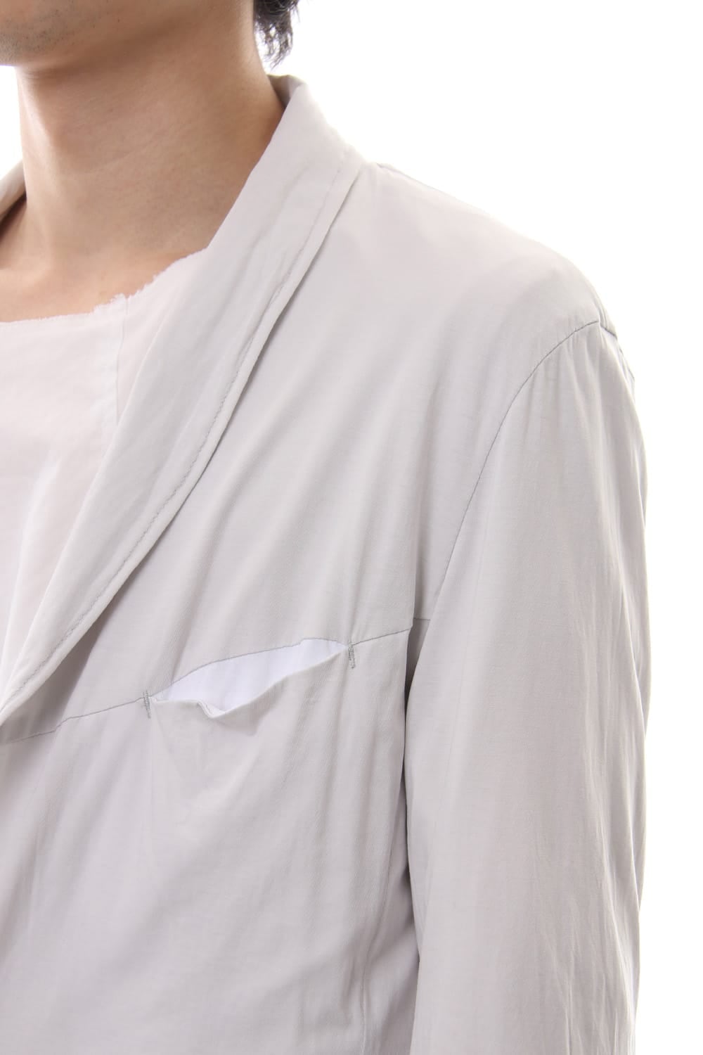 Layered Short cardigan - Grey