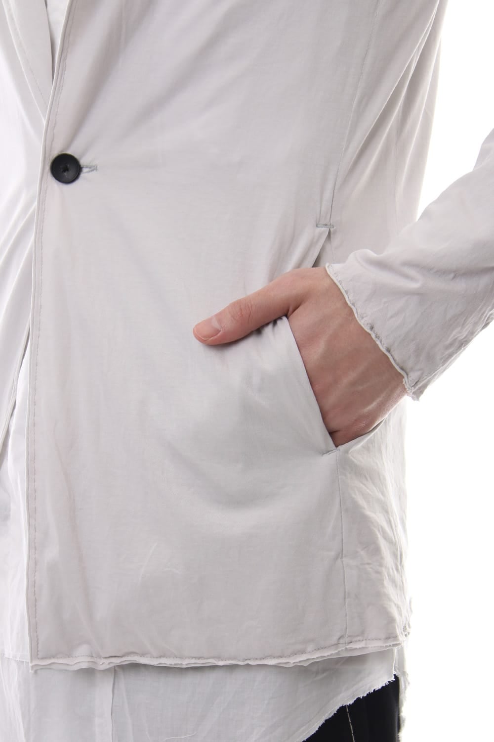 Layered Short cardigan - Grey