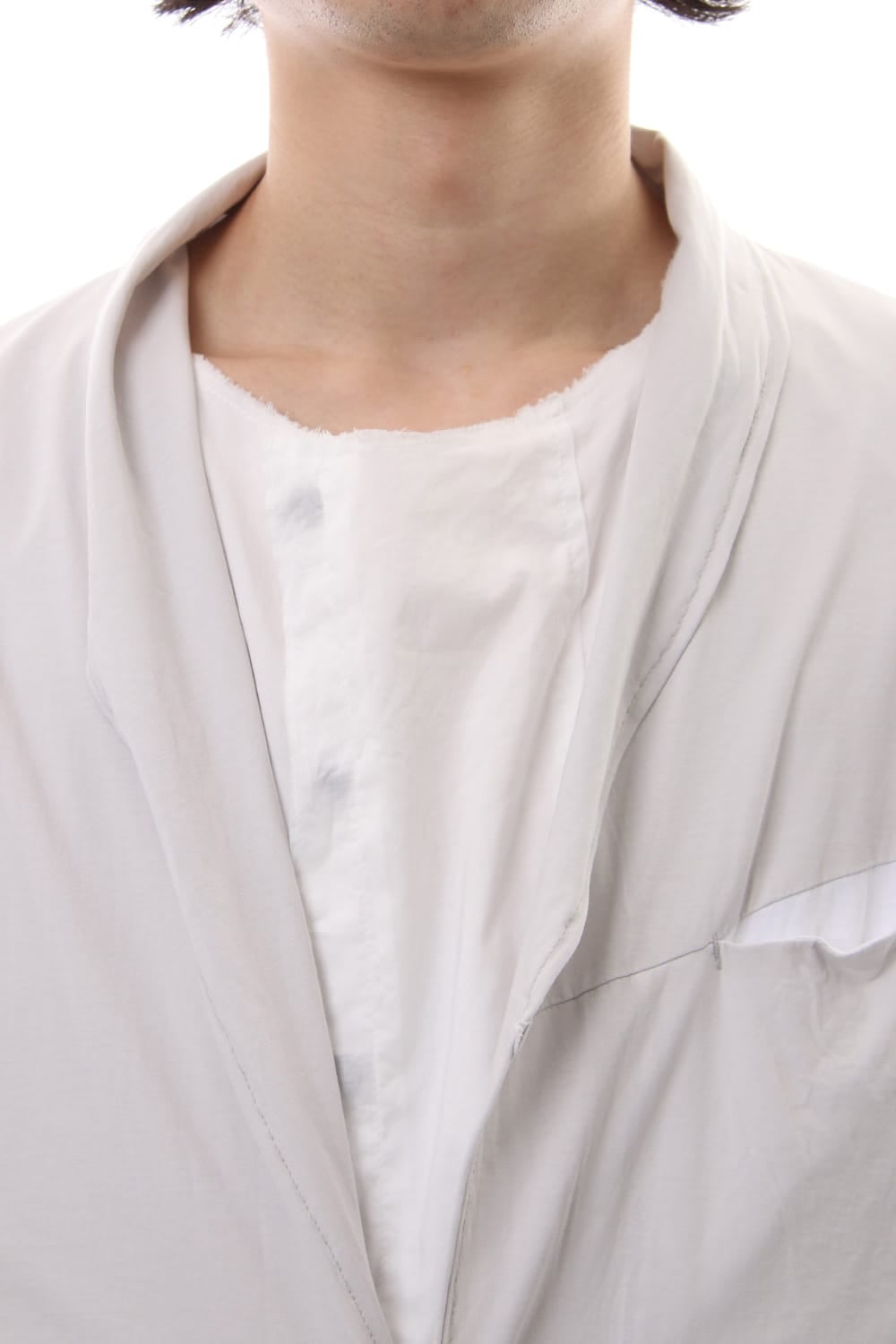 Layered Short cardigan - Grey