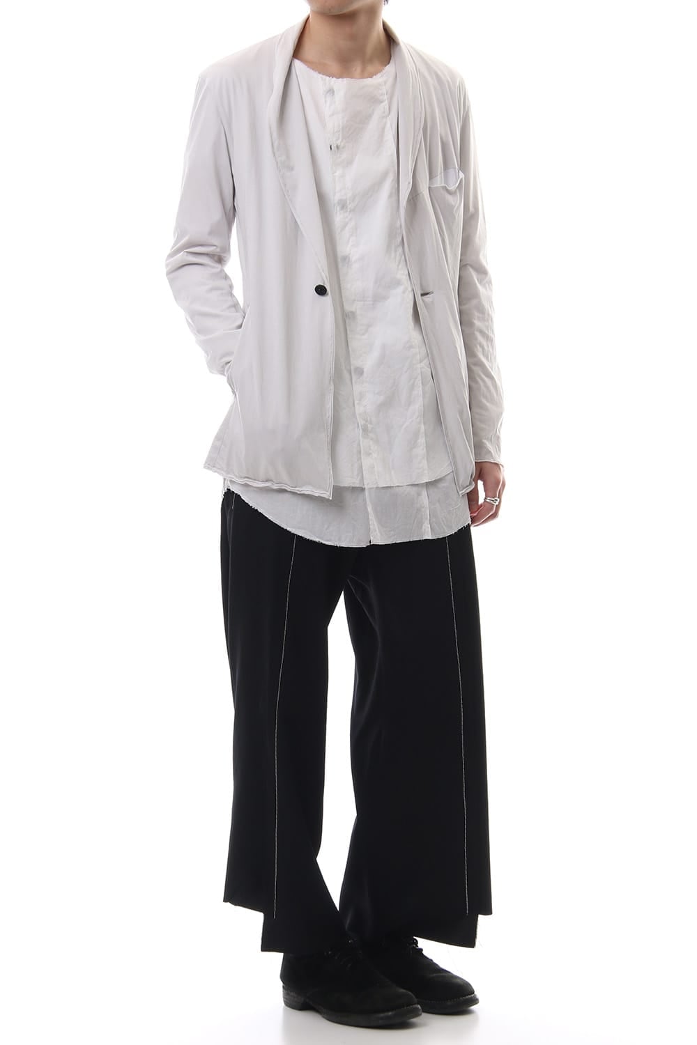 Layered Short cardigan - Grey