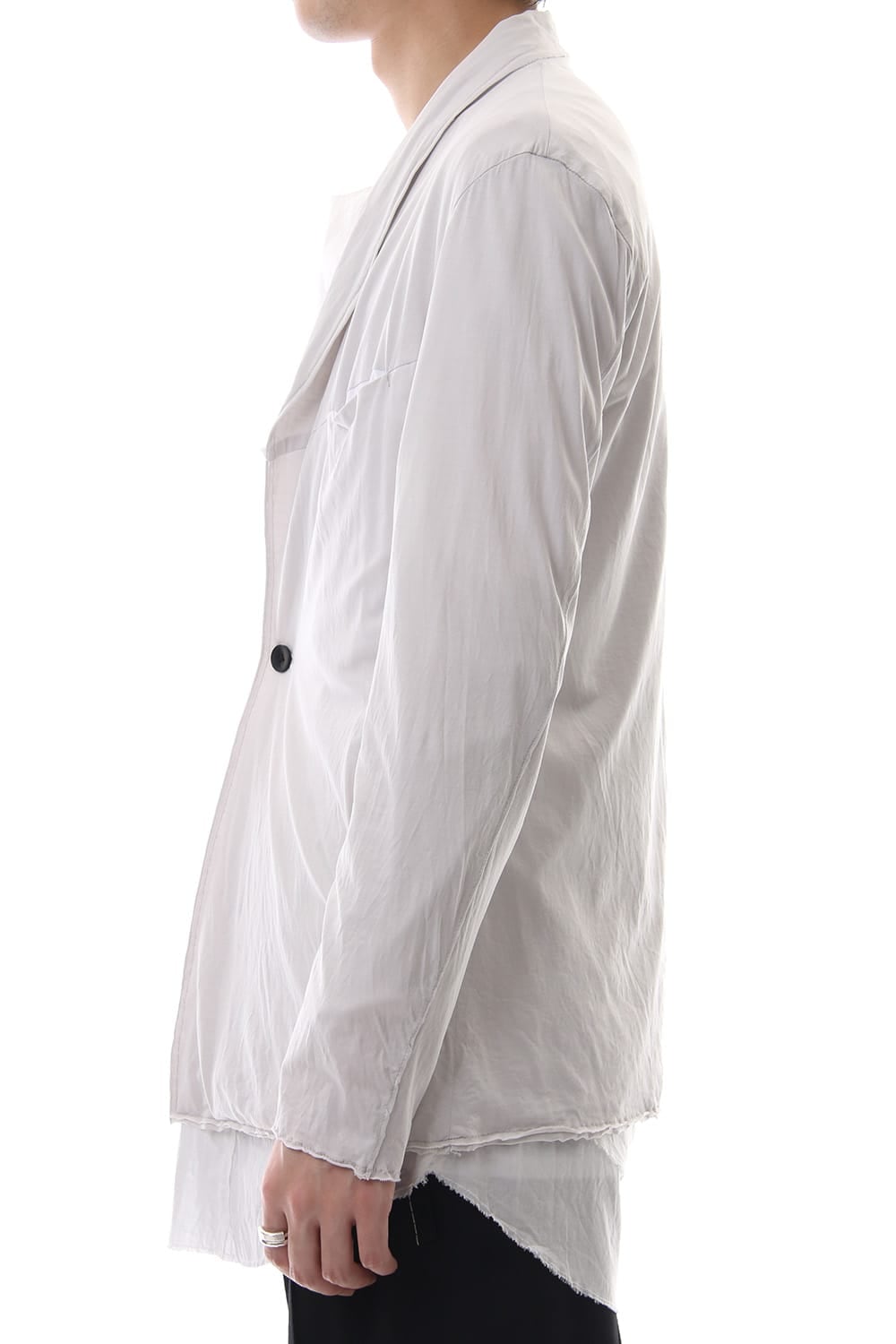 Layered Short cardigan - Grey