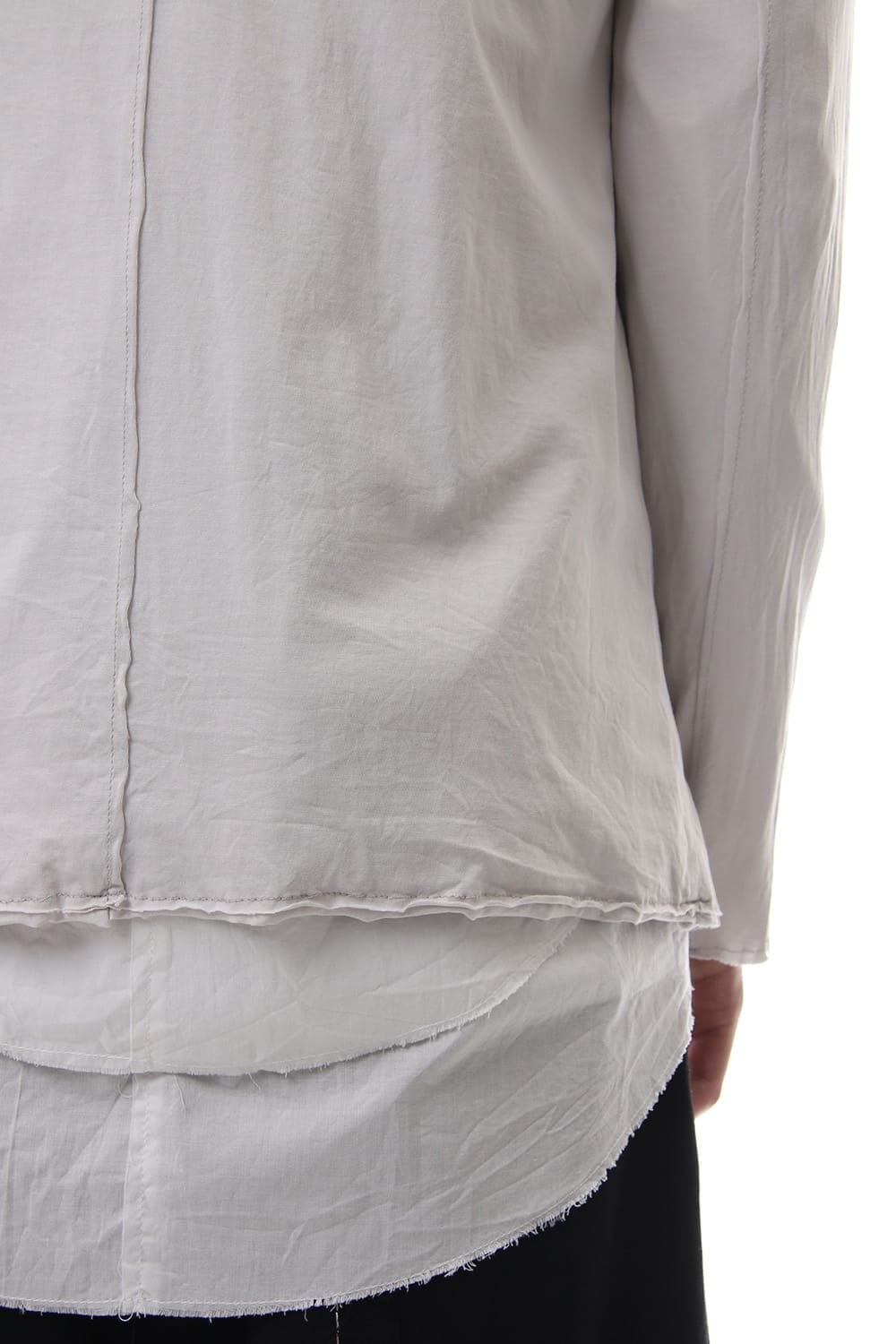 Layered Short cardigan - Grey