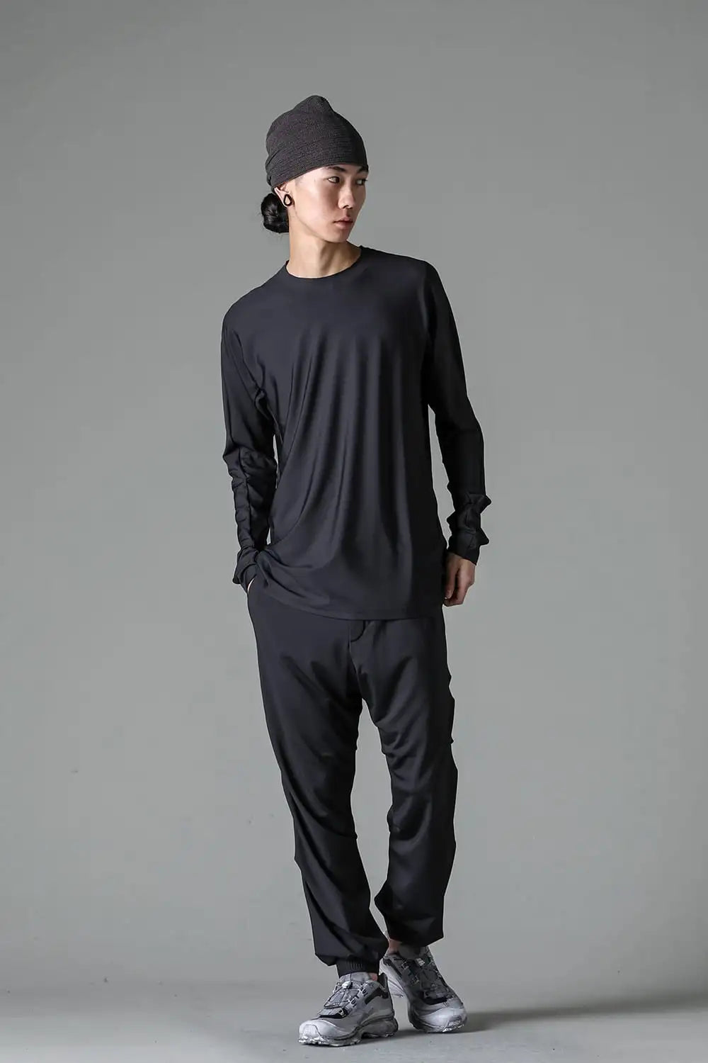 ロングスリーブ ハイブリット ヤーン ジャージー