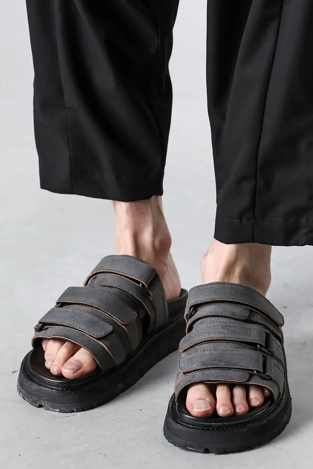 Sandals calf leather Blue Reverse