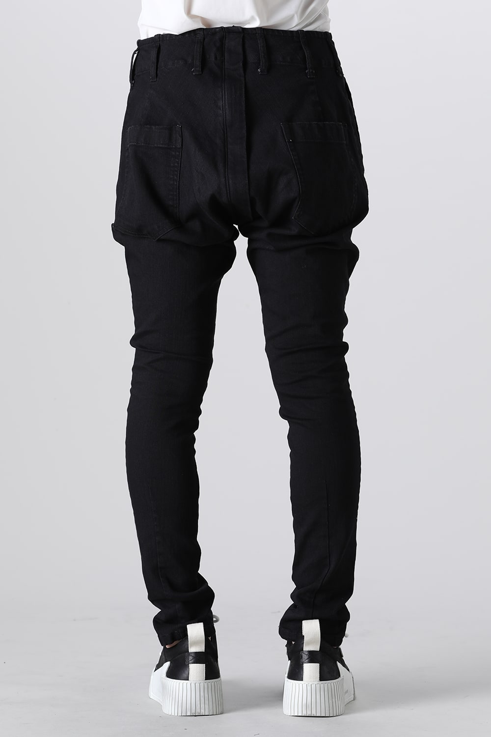 Organic Denim Darts SaruelPants Black