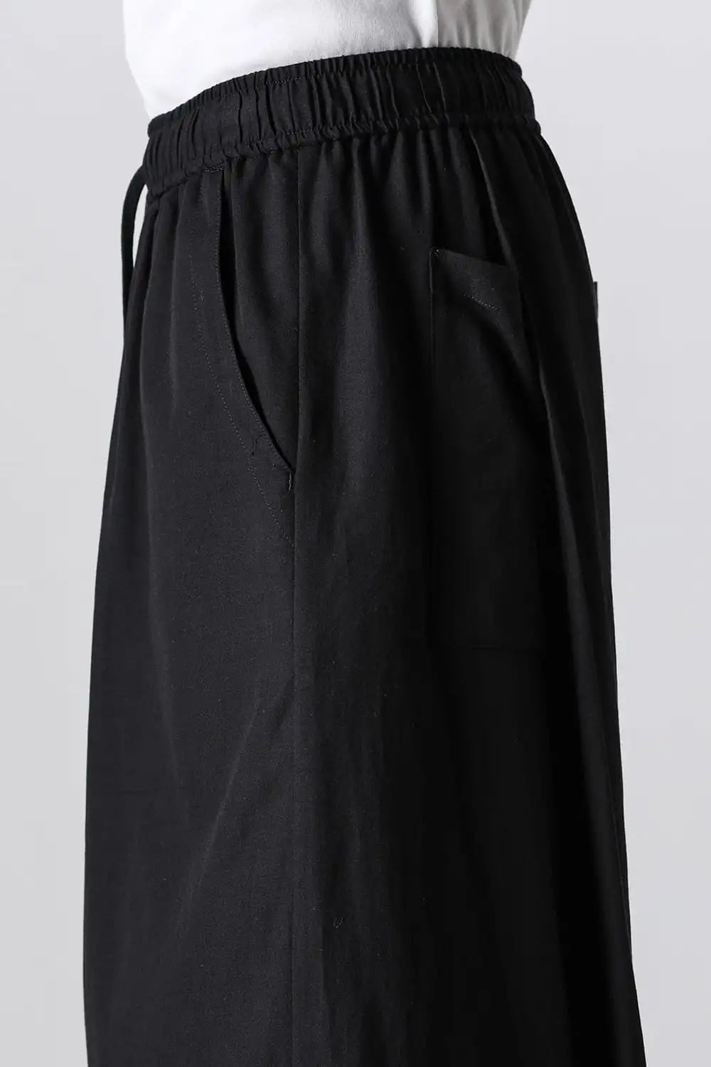 Rayon/Cotton Cloth Wide Pants