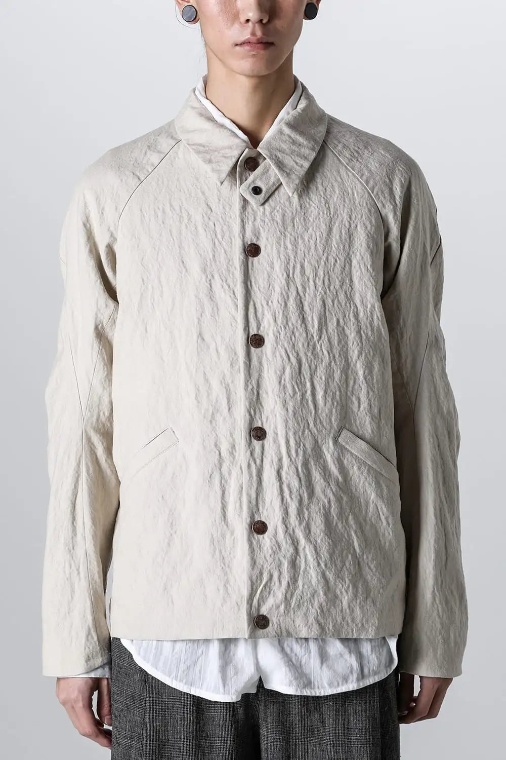 ジャケット カナパコットンメタルシュリンク