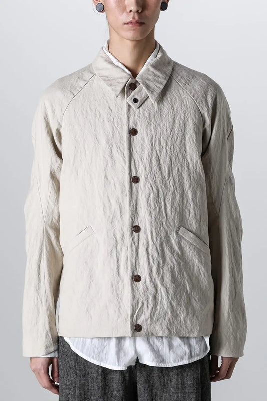 Jacket canapa / cotton metal shrink