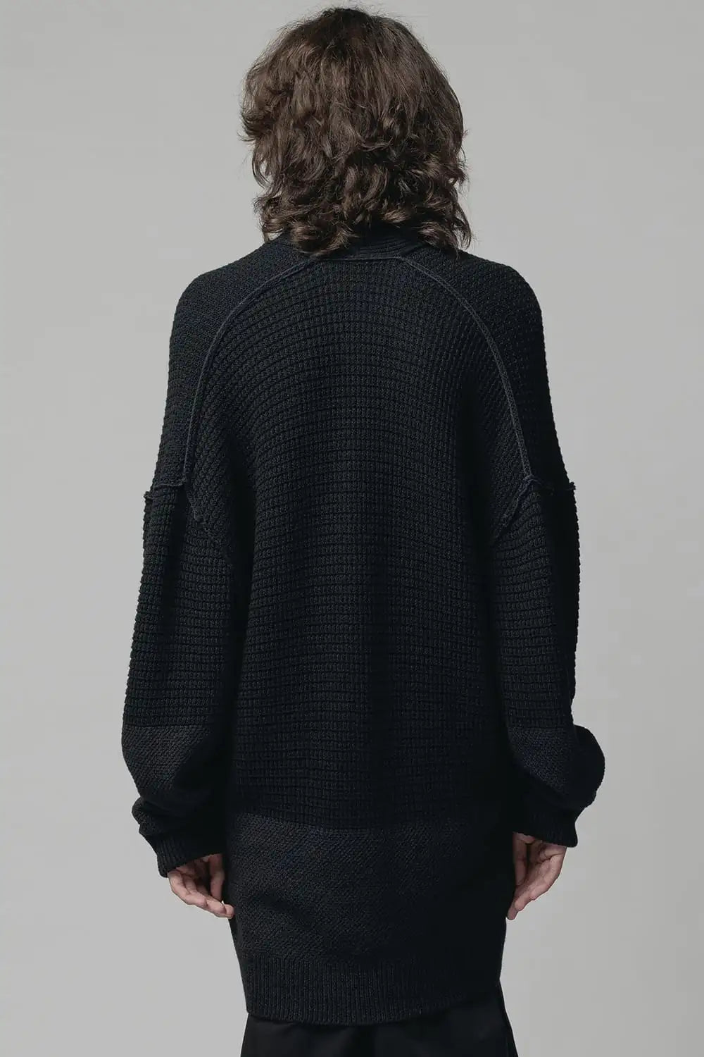 7G Knit Cardigan  Black