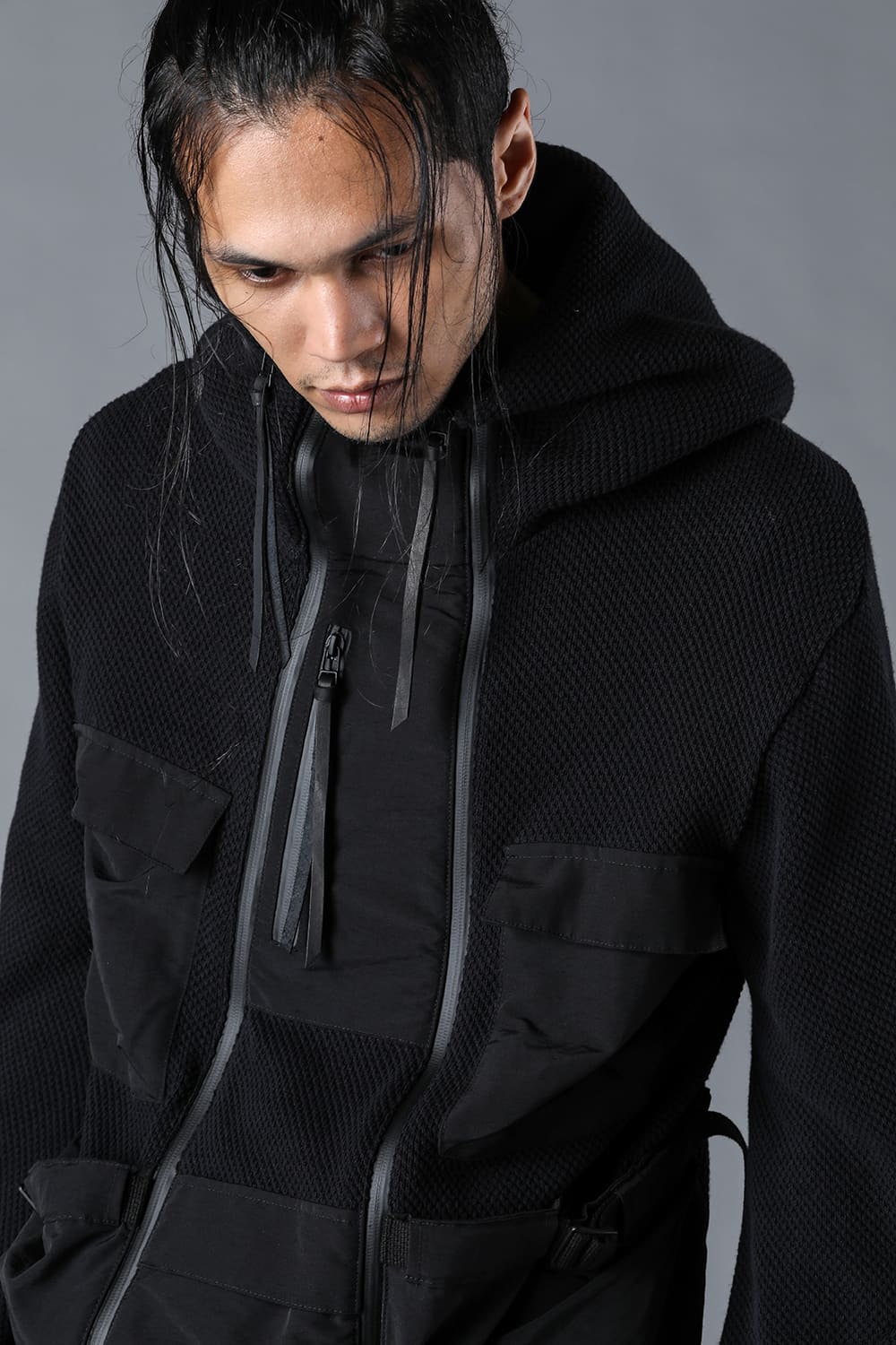 Honeycomb Cotton Tactical Hooded Jacket