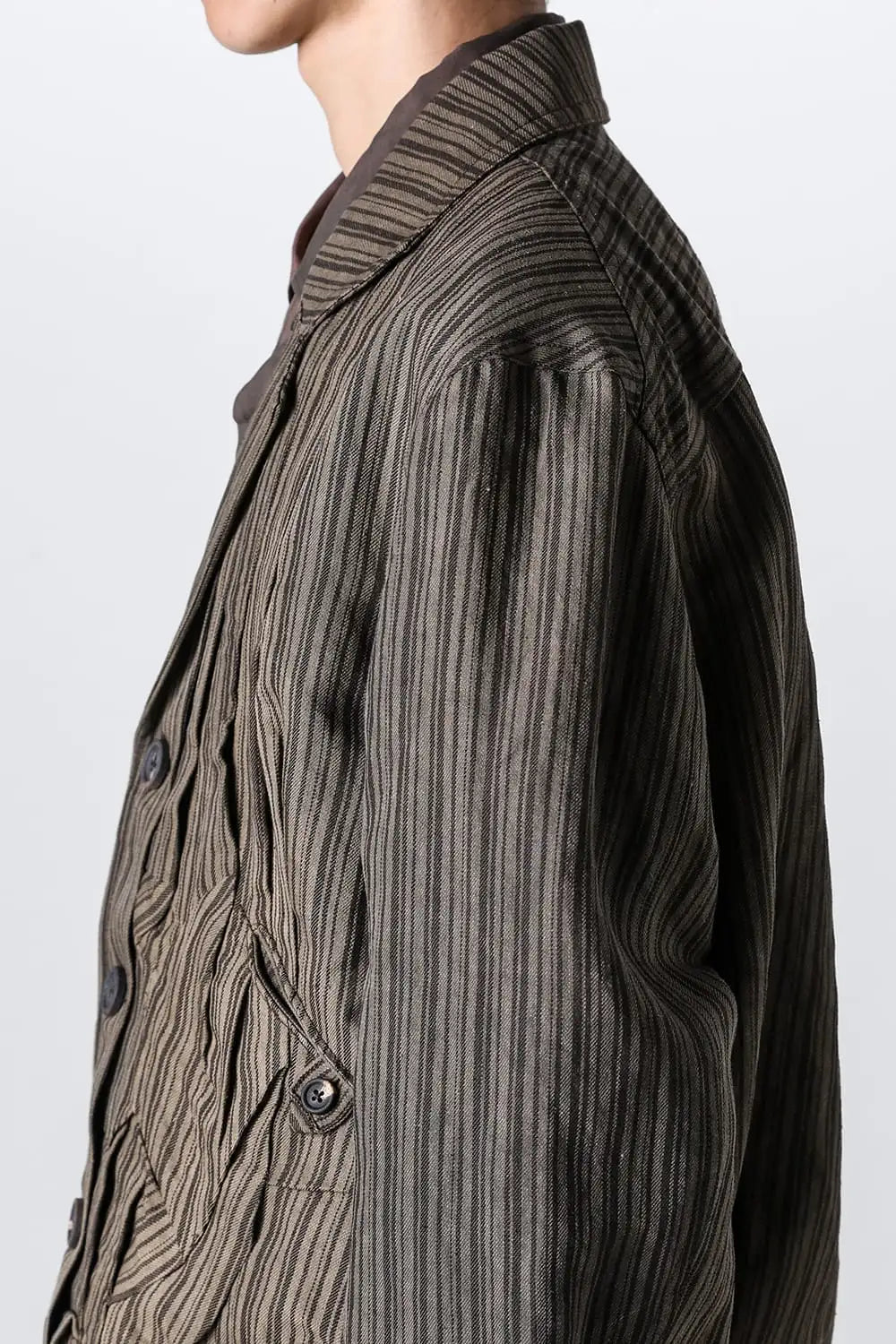 Cropped Winkle Pleats Jacket