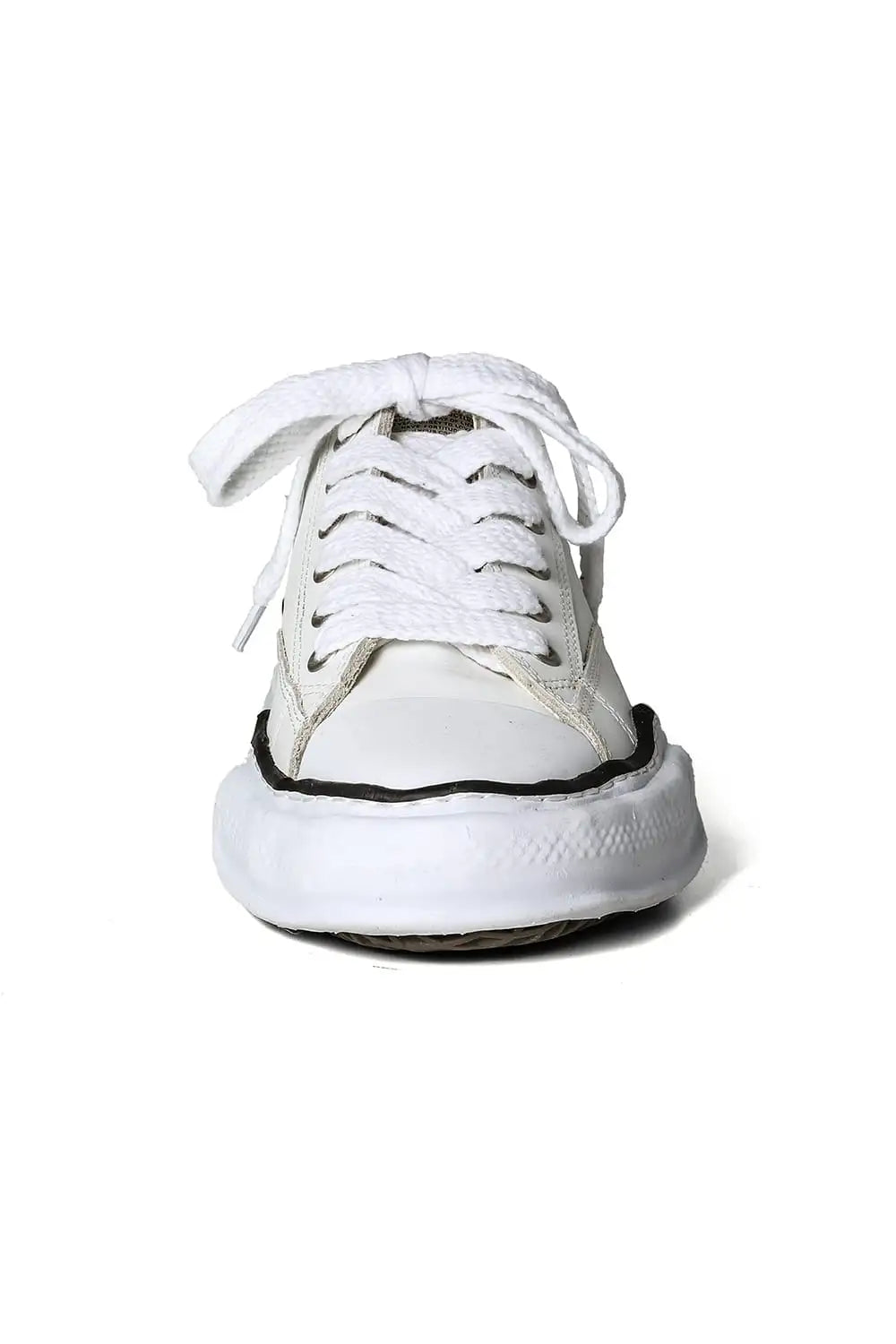 PETERSON leather low-top sneaker White