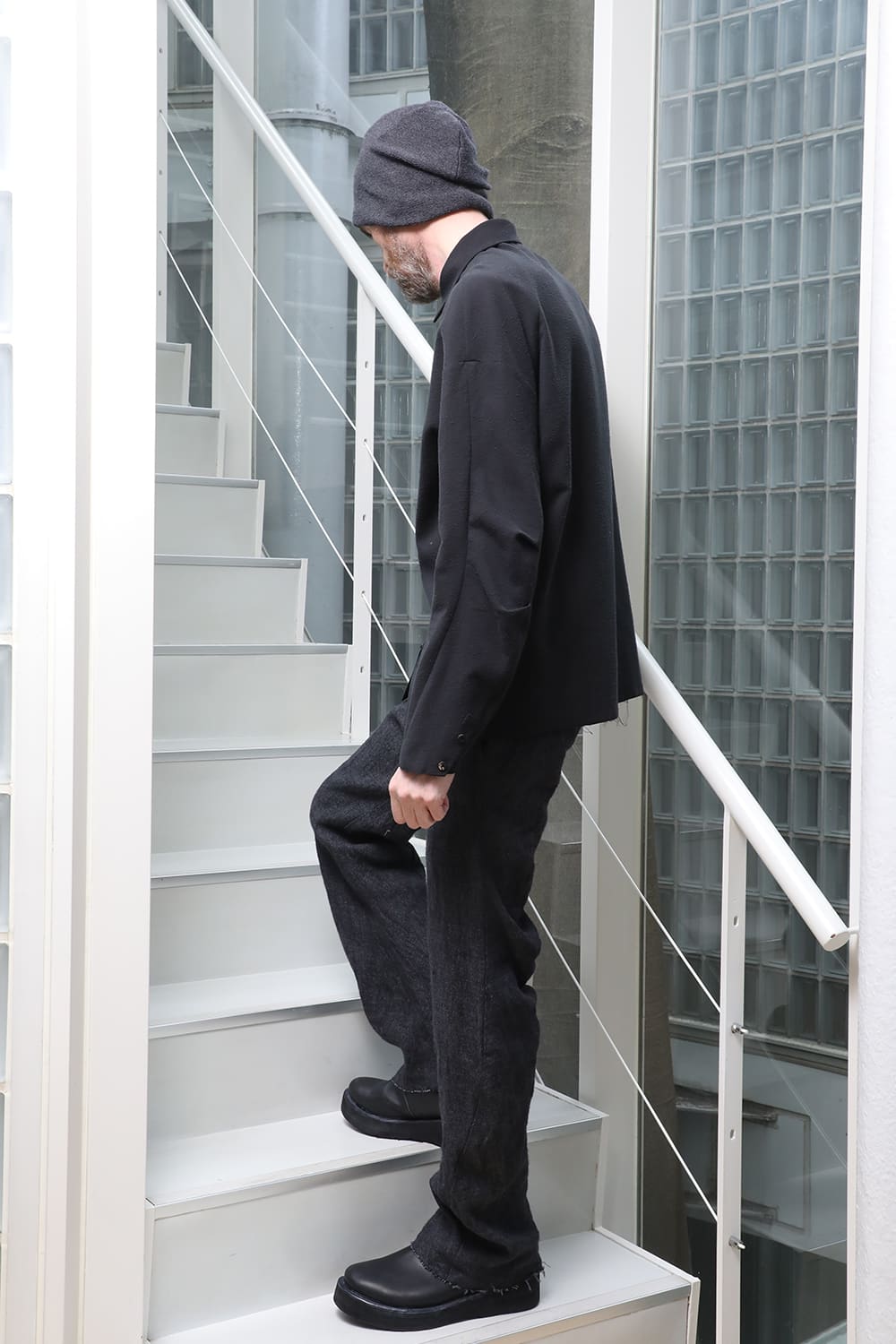 シャツ ルーズフィット コットン/シルク