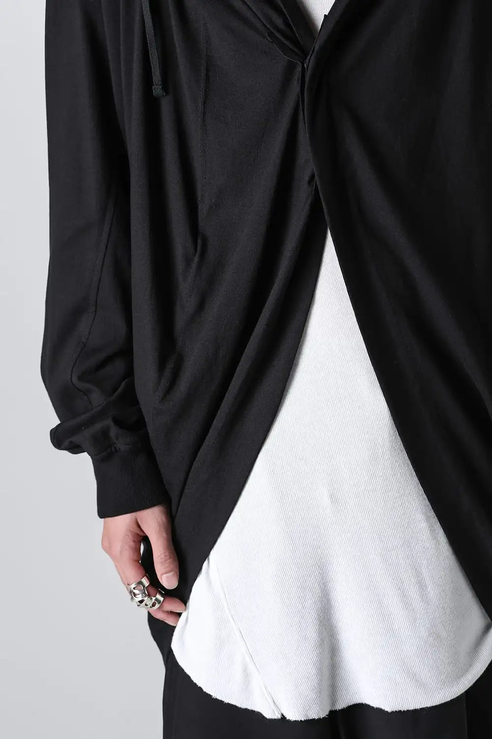 Cotton / Modal Jersey Long Cardigan