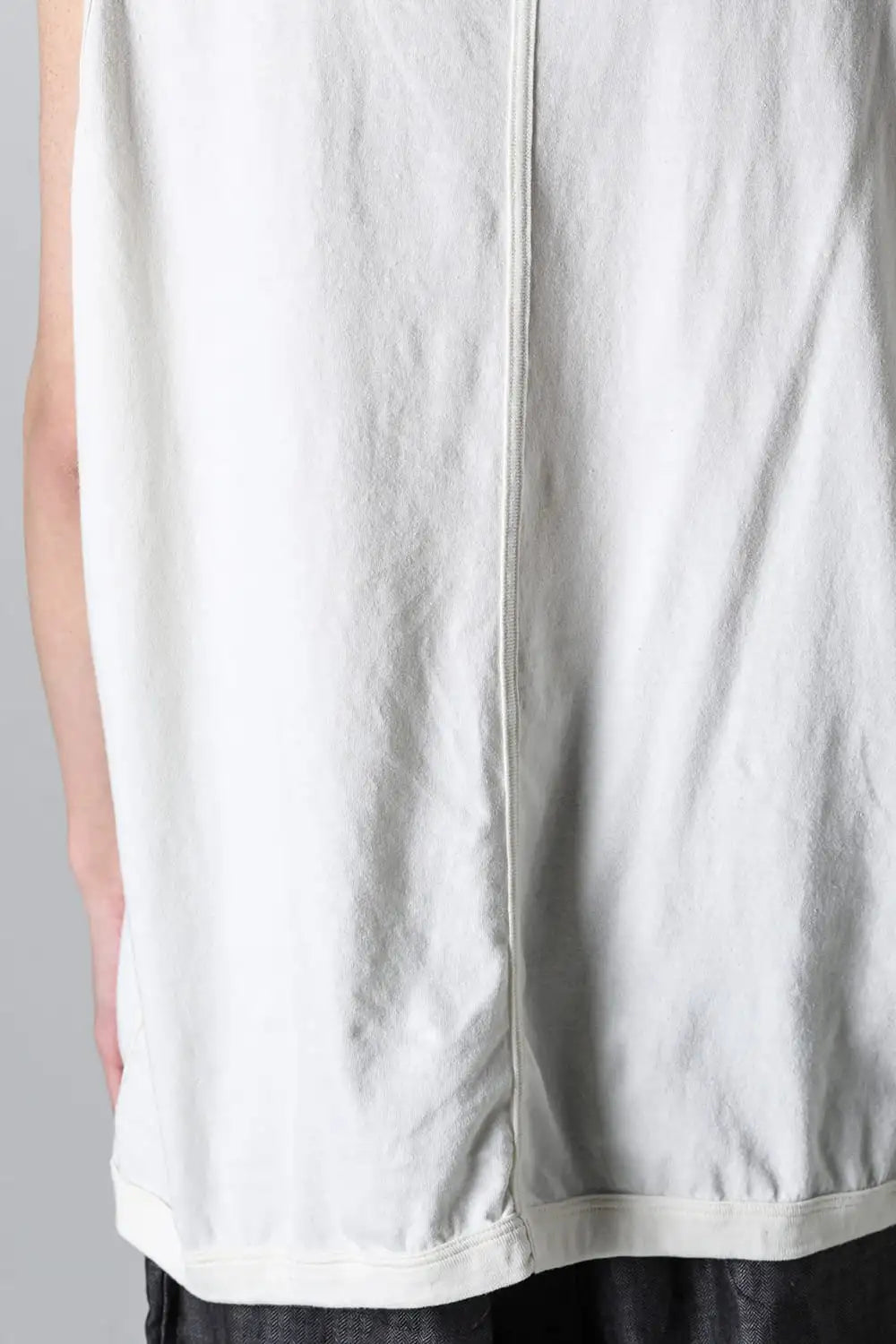 SLEEVELESS TEE Cotton Hemp Jersey KINARI