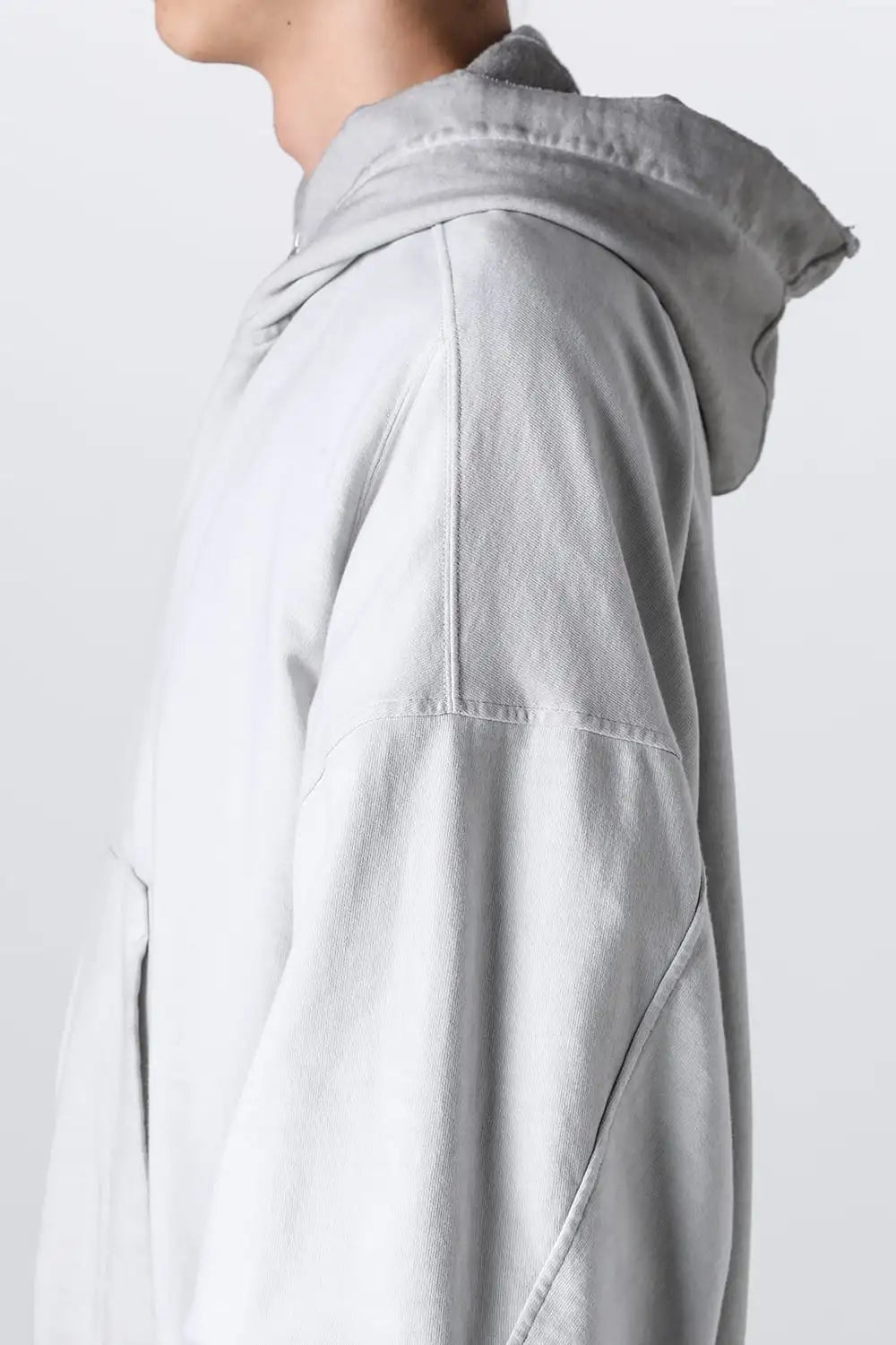 Cotton Sweat Zip Up Hoodie Plaster