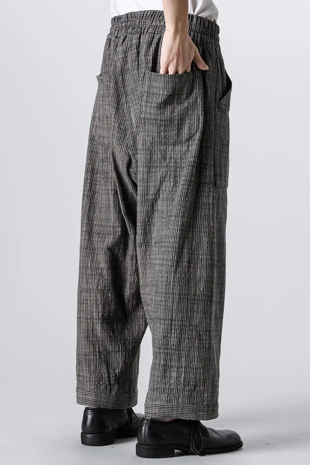 TROUSERS#80 Cotton Cloth Vintage Striped