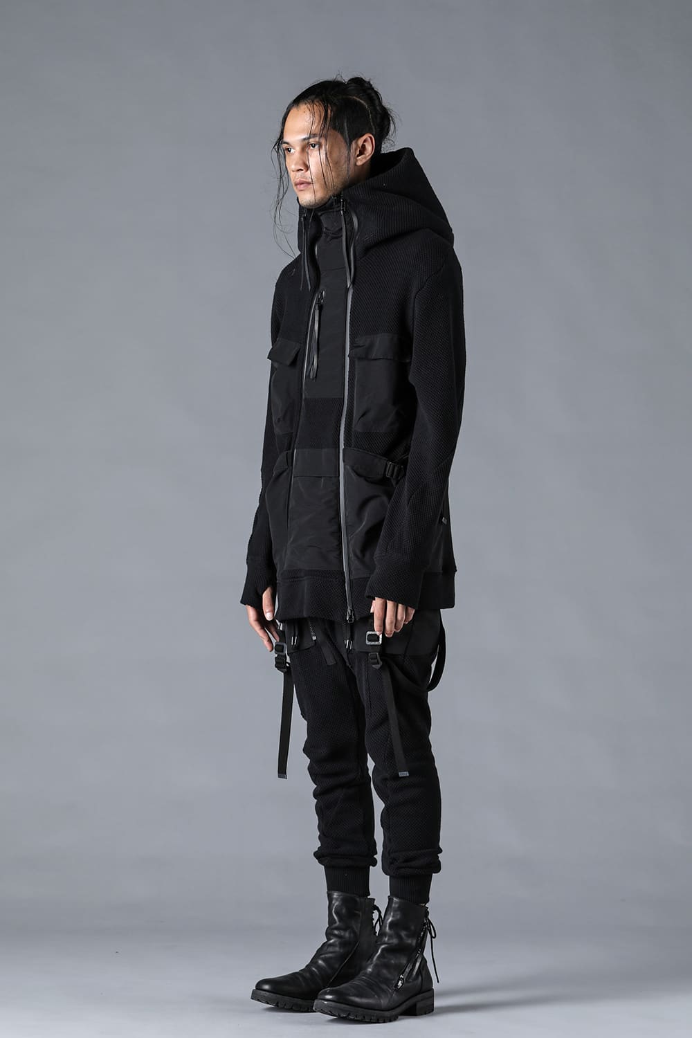 Honeycomb Cotton Tactical Hooded Jacket