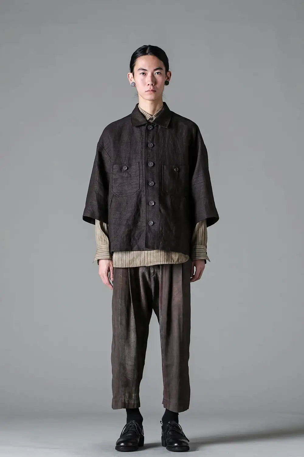 Oversized Short Sleeve Workers Shirt