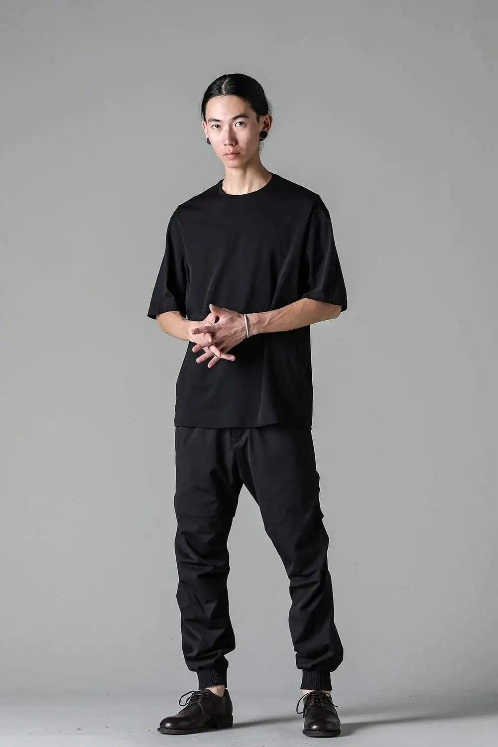 Short sleeve high gauge jersey Black