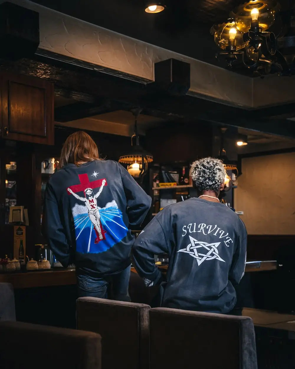 FOOT PRINT Long sleeve T-shirt