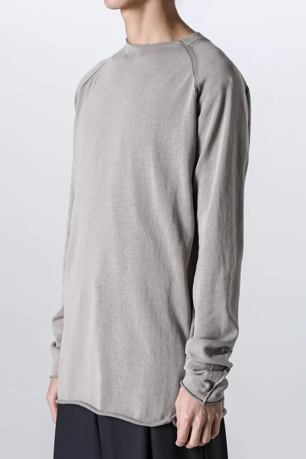 ロングスリーブハイツイストコットン Light Gray