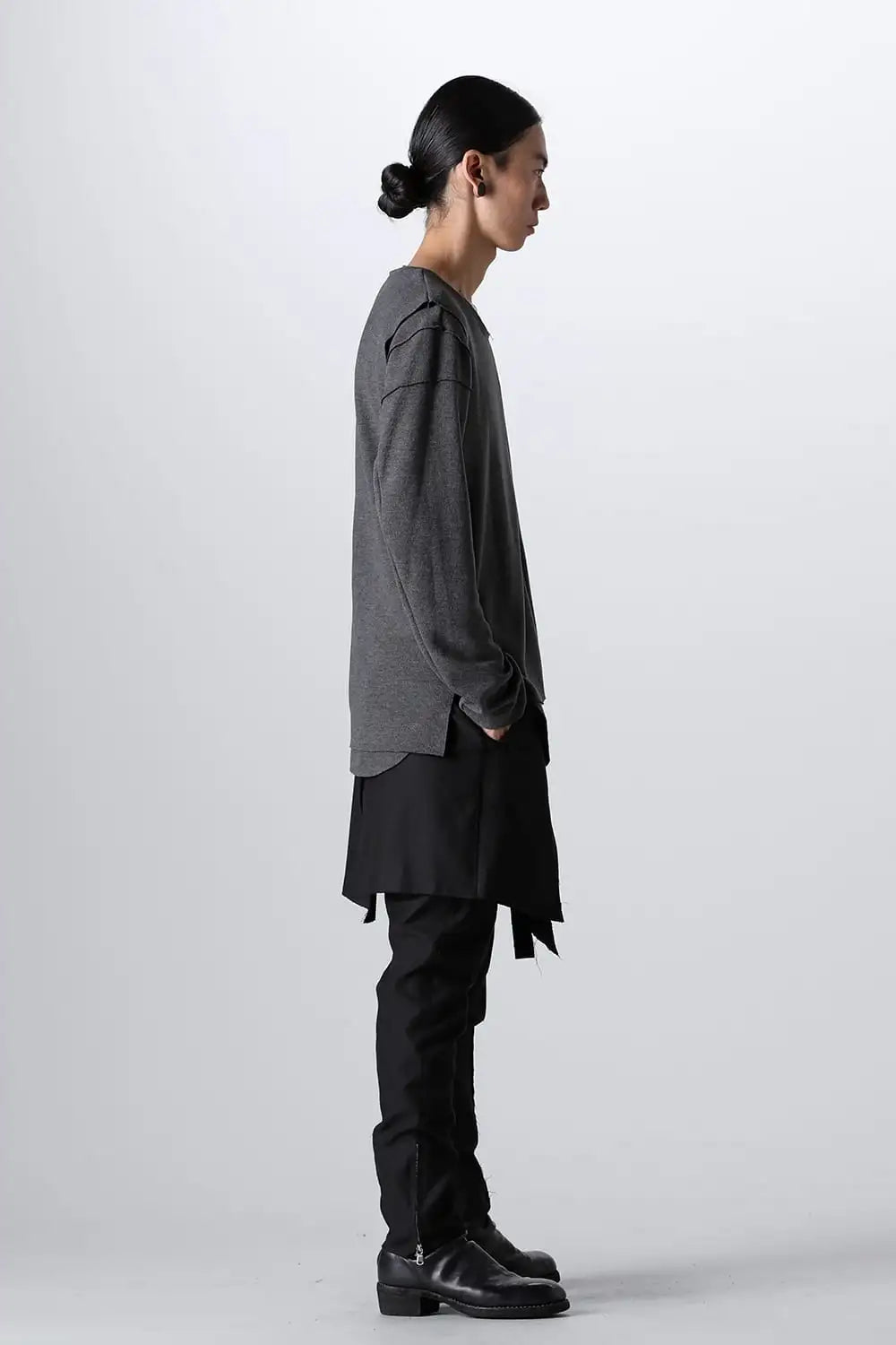 Separated Knit (Vest & 2 Shoulder L/S) D.Gray