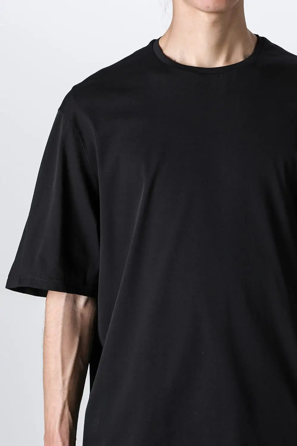 Short sleeve high gauge jersey Black