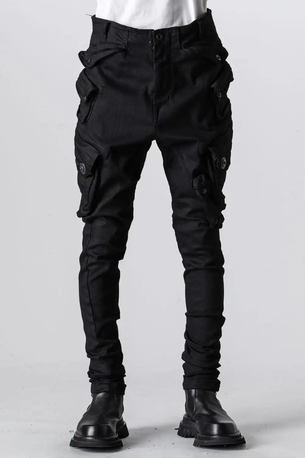 10.5oz Stretch Denim Gas Mask Skinny Pants