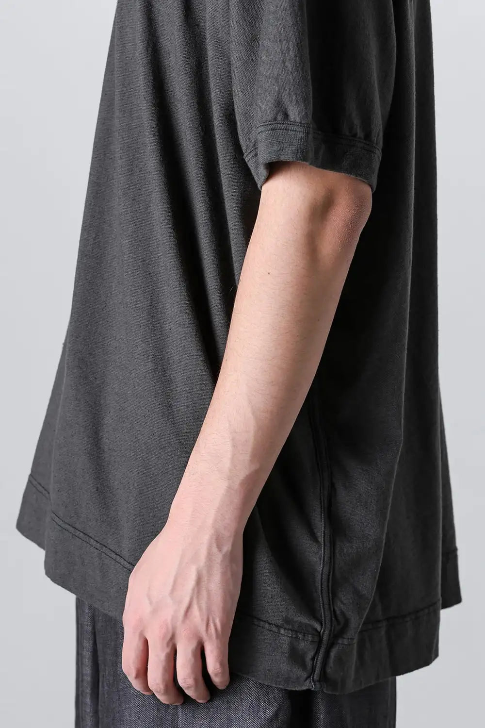 BASIC TEE Cotton Hemp Jersey BLACK