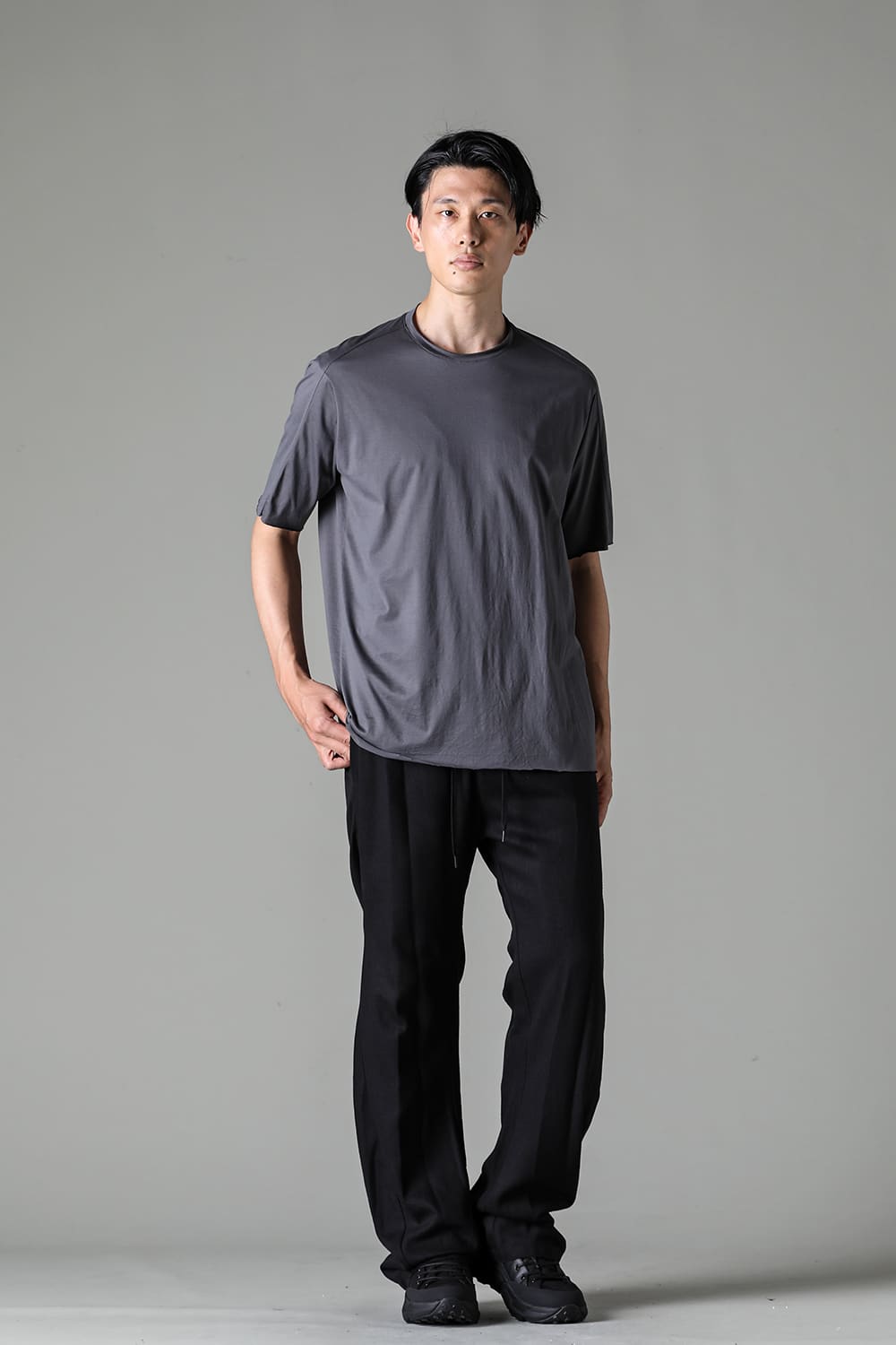 Sea Island cotton Short Sleeve T-shirt Gray