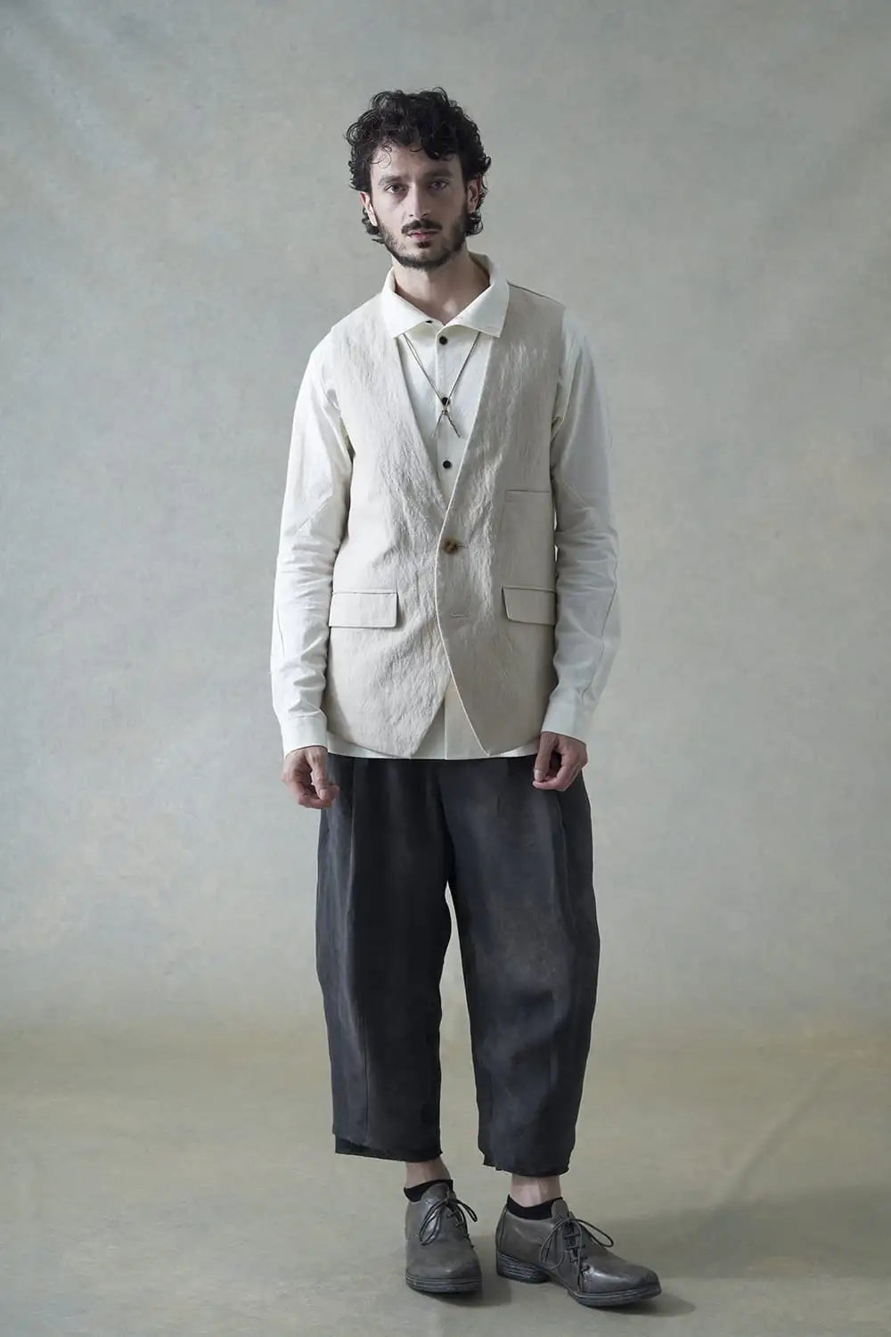 クロップドパンツ ハイツイストヴィスコース