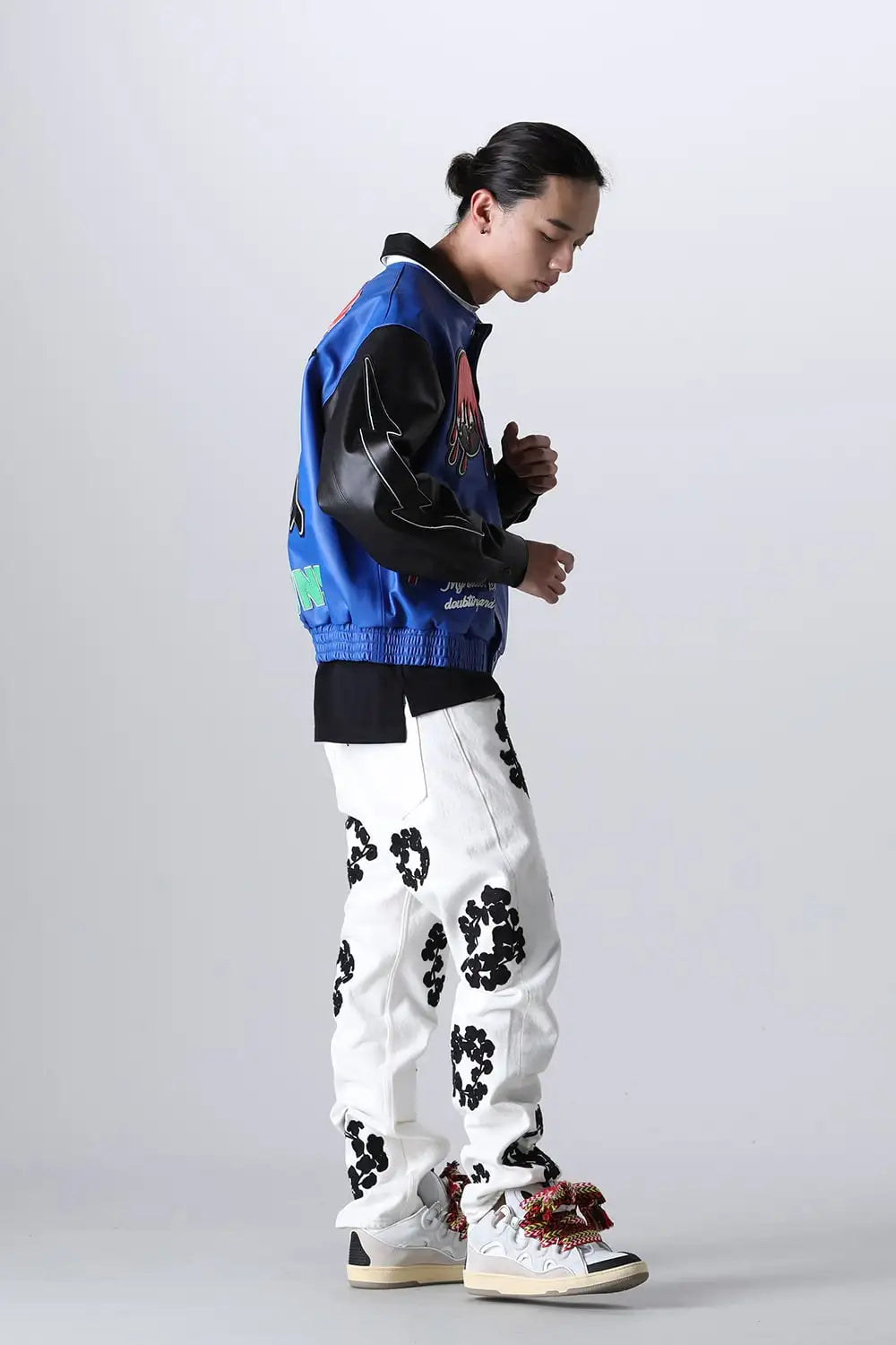 DENIM TEARS × SAINT Mxxxxxx HOLY GRAIL Varsity Jacket