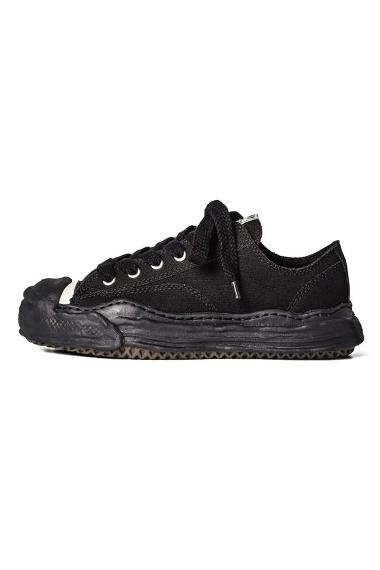 HANK Original sole Toe cap sneaker LOW canvas Black/Black