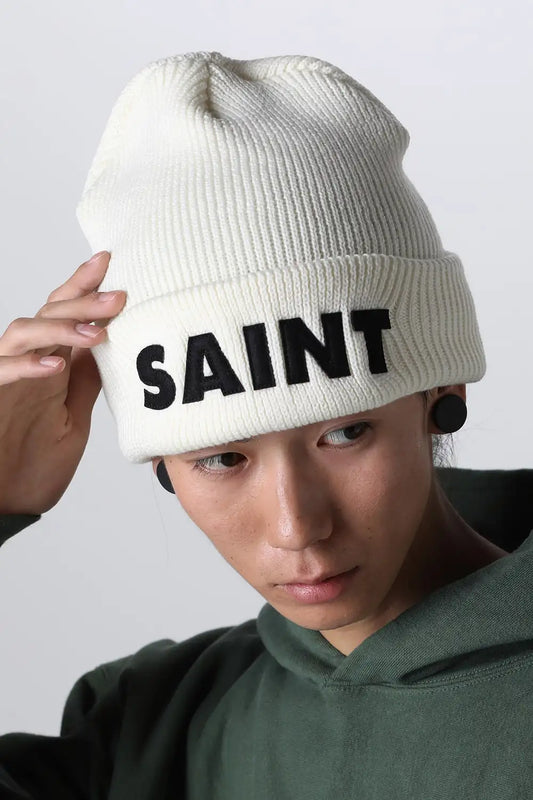SAINT Knit Cap White