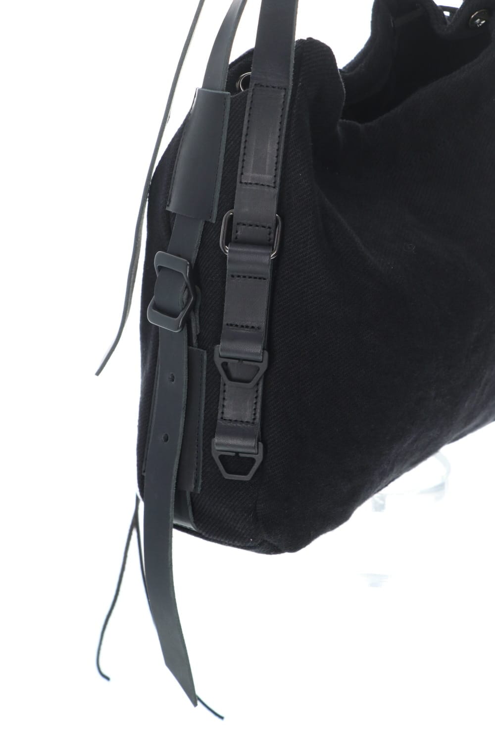 Jute x Cotton Military Twill Small Shoulder Bag Black