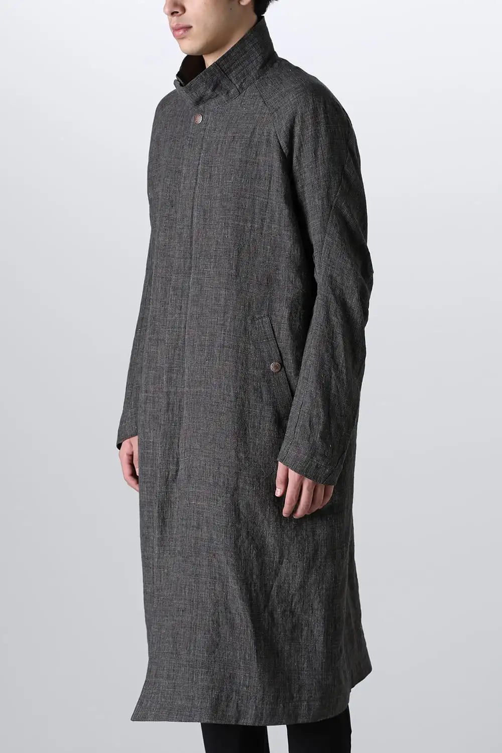 Coat linen / glen check